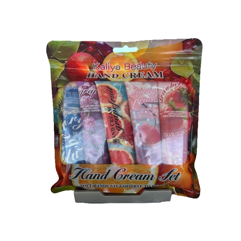 Kaliya Beauty Hand Cream Set Unisex 5 Pack Multicolor New Sealed Hydrating 30g